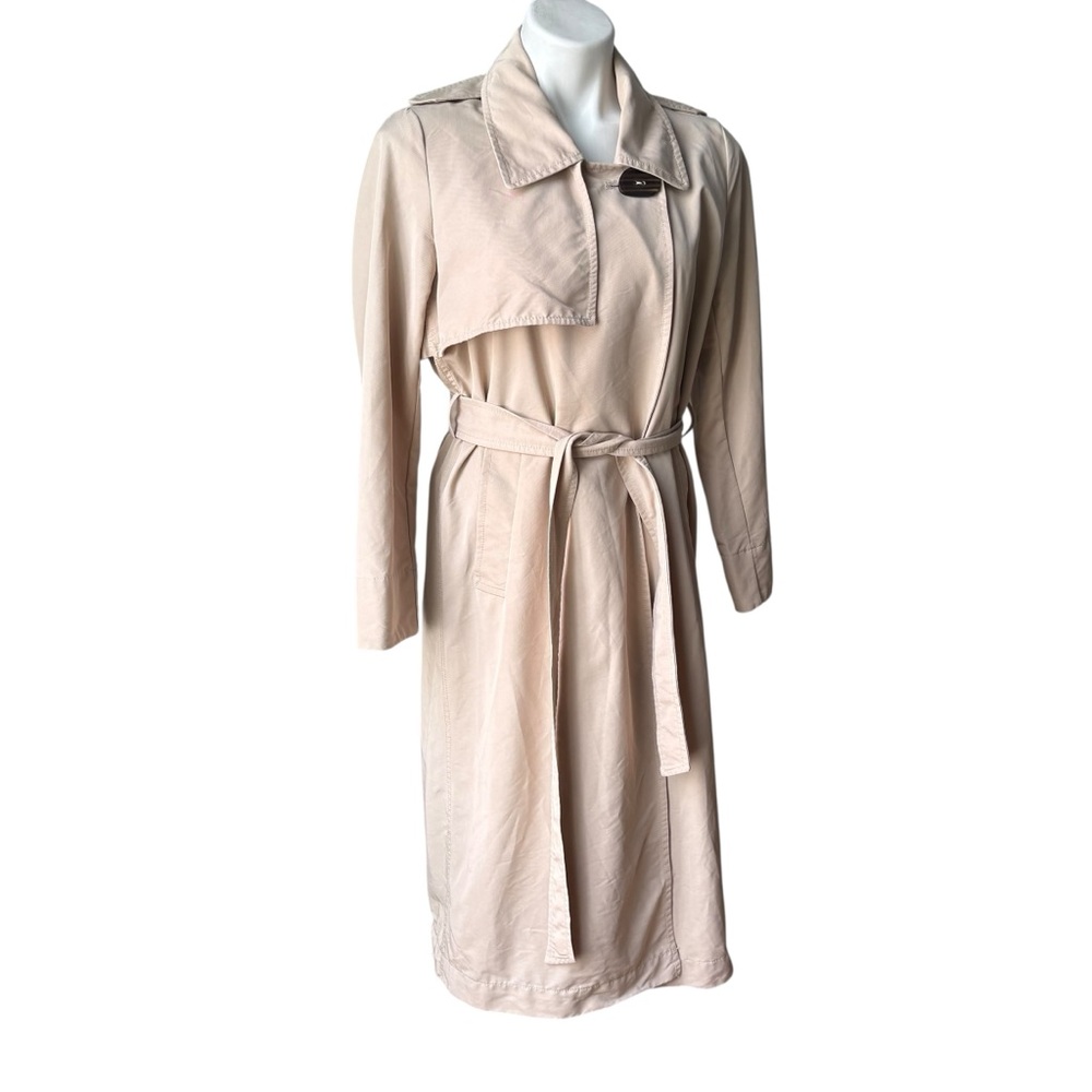 MNG Casual Evelyn Belted Wrap Trench Coat, Sz XS - Picture 4 of 12